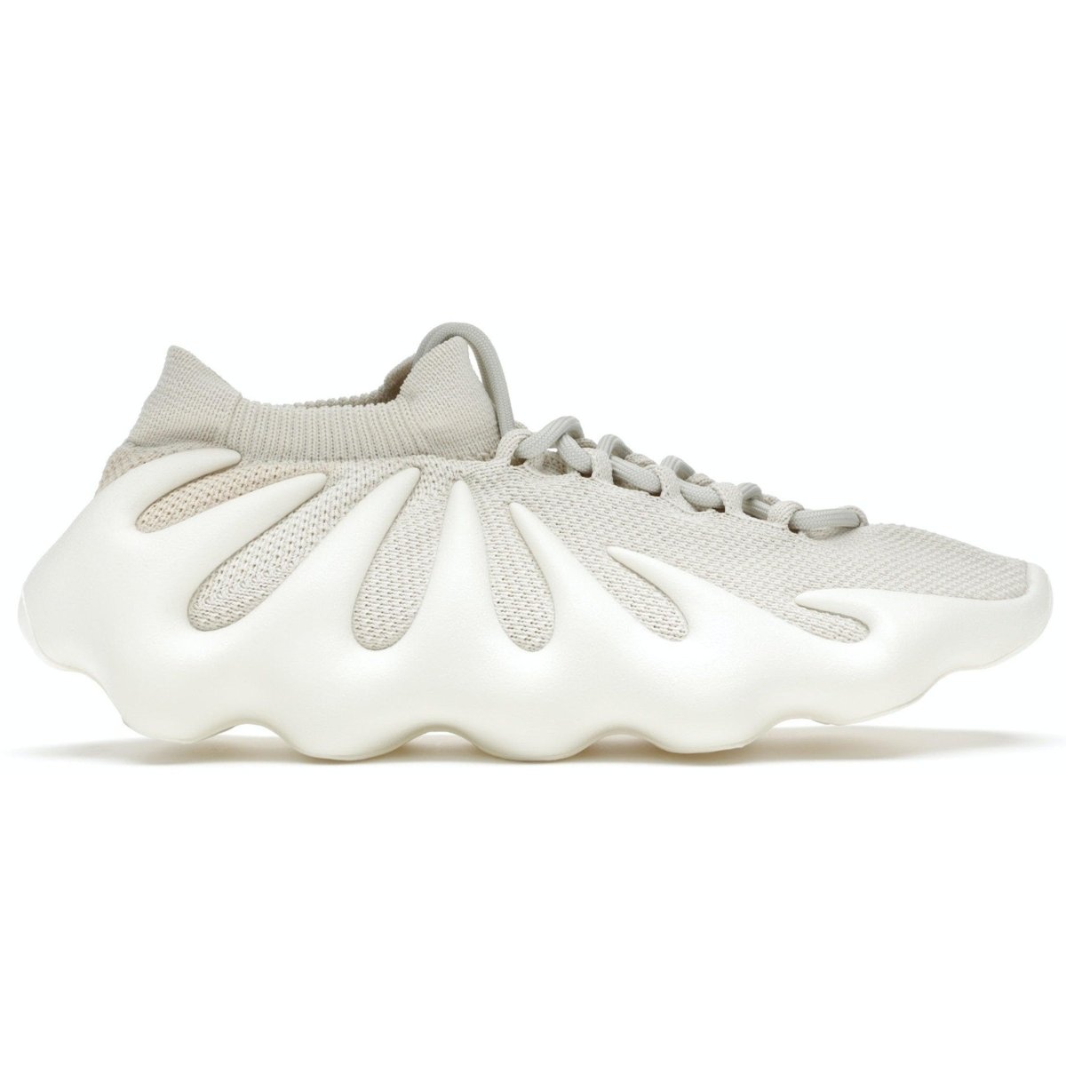 adidas Yeezy 450 Cloud White sneaker with sock-like design and unique EVA sole