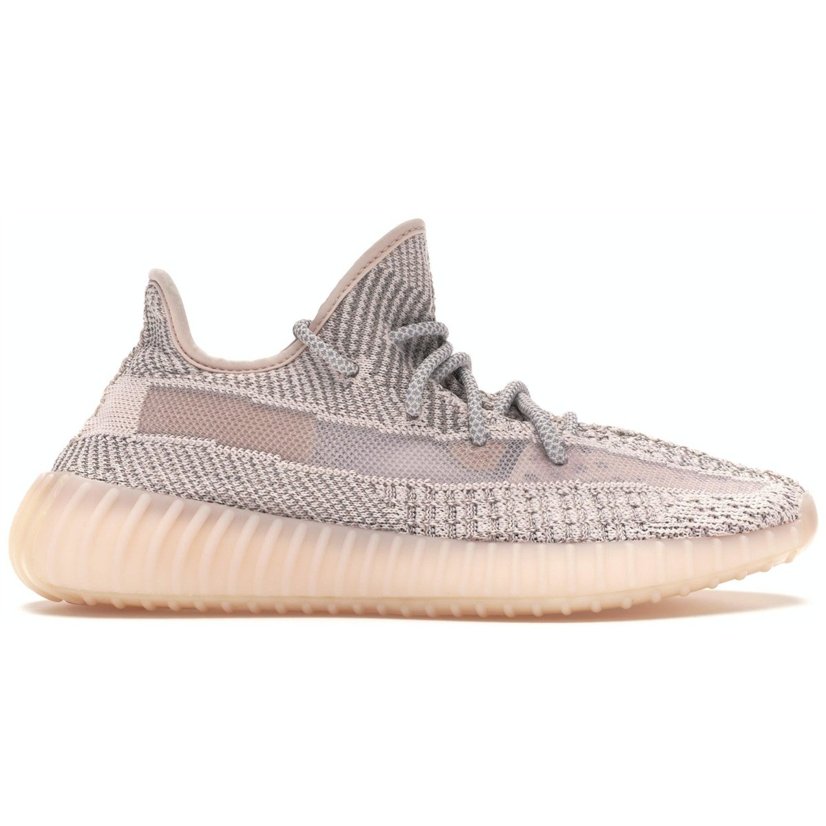 adidas Yeezy Boost 350 V2 Synth Reflective showing the Primeknit upper and signature Boost sole design.