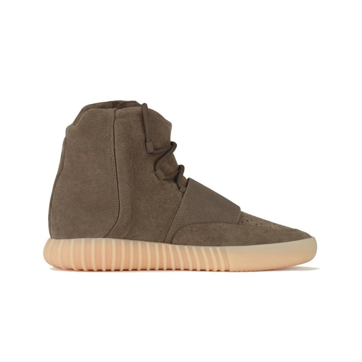 adidas Yeezy Boost 750 Light Brown Gum sneaker in high-quality suede with a sleek design