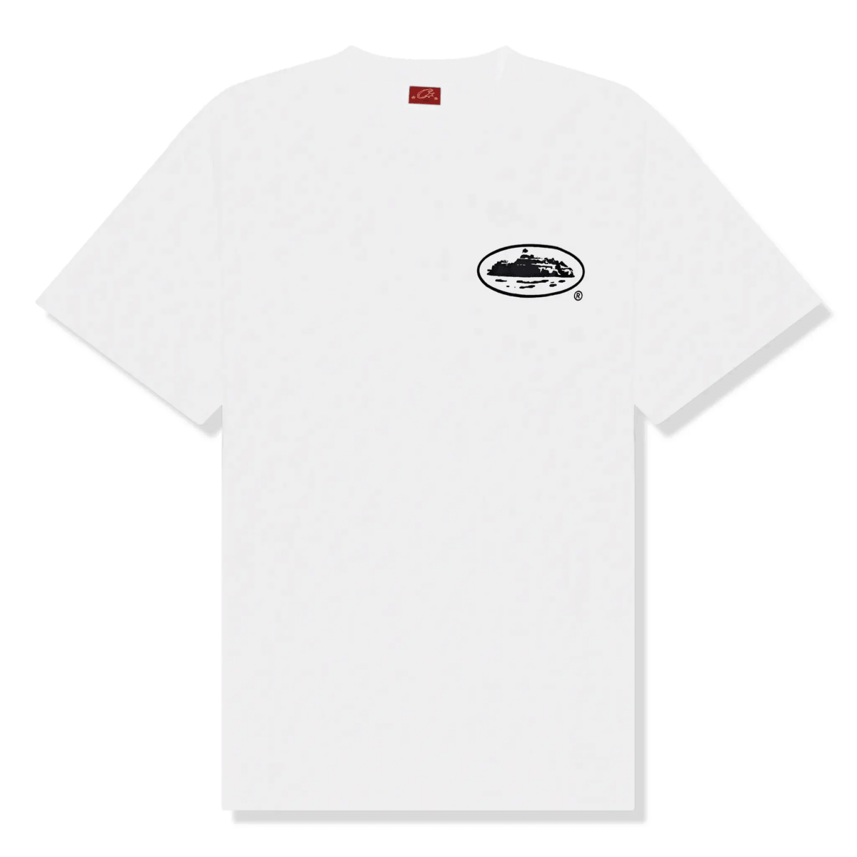 Corteiz OG Island White Black T-Shirt with high-quality graphic print on the back, 100% cotton for comfort.