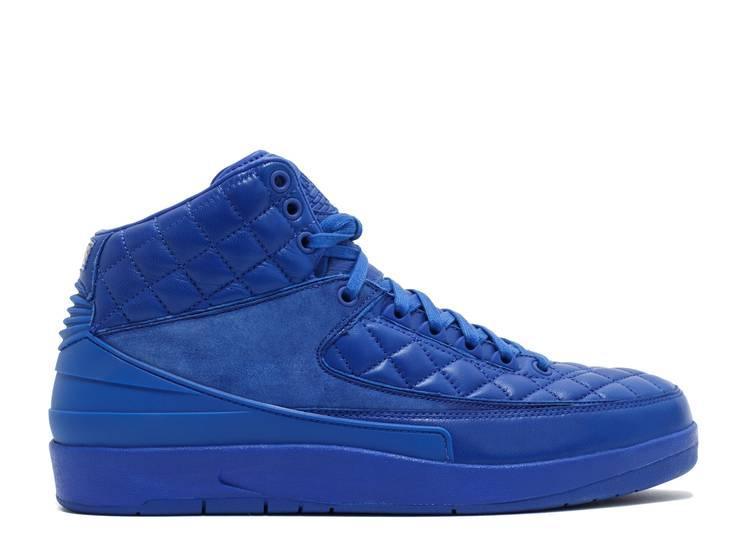 Jordan 2 Retro Just Don Blue featuring quilted detailing and blue suede, inspired by Italian craftsmanship.