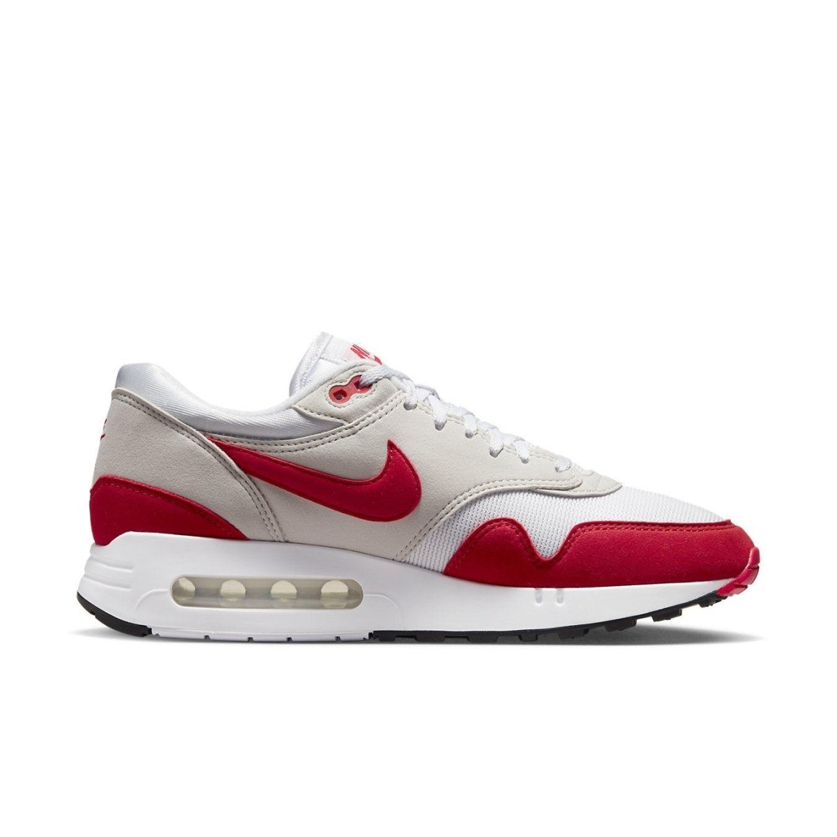 Nike Air Max 1 '86 Big Bubble in Sport Red, featuring large visible Air unit and retro design.