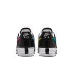 Nike Air Force 1 G-Dragon Para-Noise 3.0 rear view featuring colorful Swoosh details and black leather design.