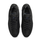 Nike Hot Step 2 Drake NOCTA Black sneakers from above, featuring sleek black synthetic leather and co-branded elements.