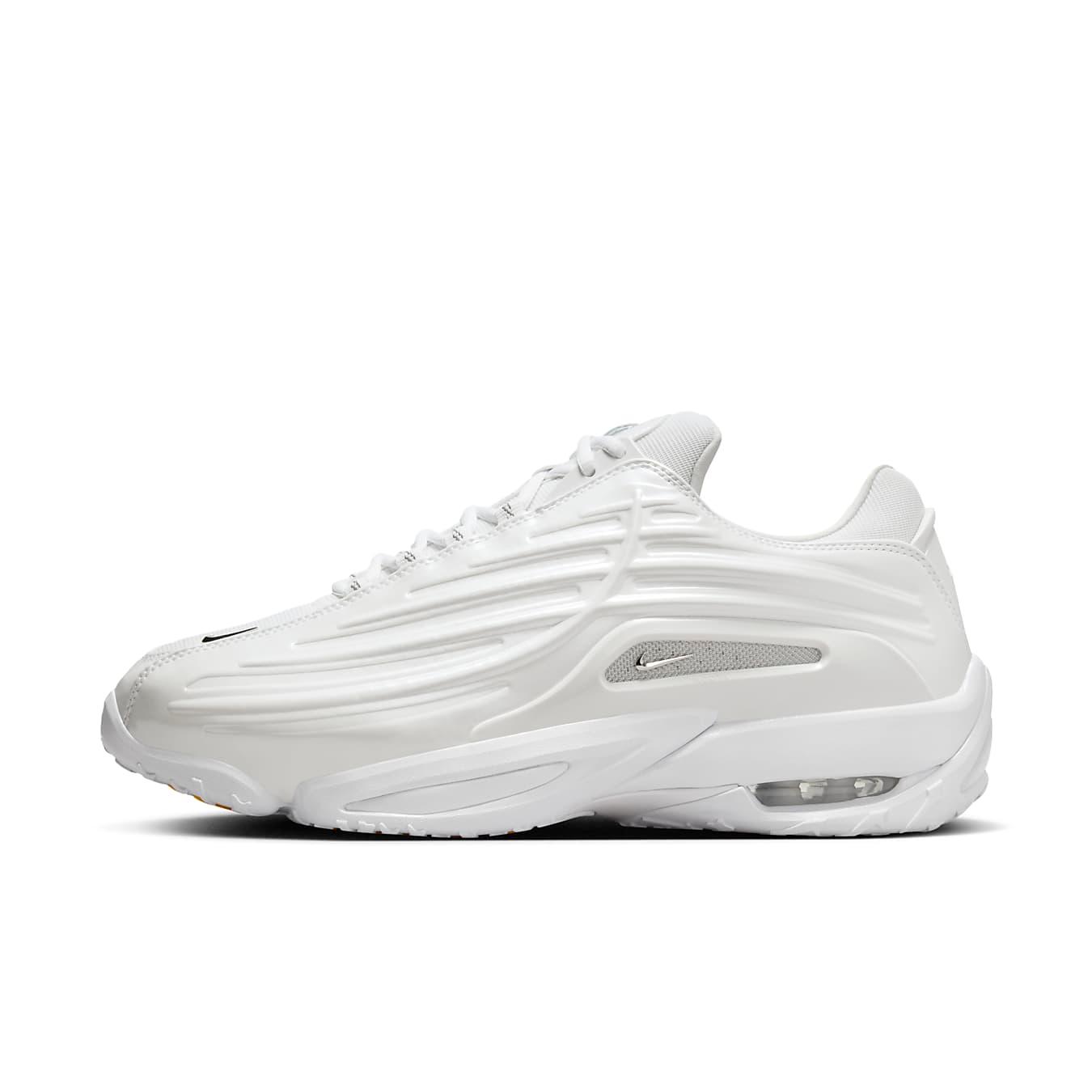 Nike Hot Step 2 Drake NOCTA in white leather with 3D molded sides and reflective finish, featuring mini-Swoosh.