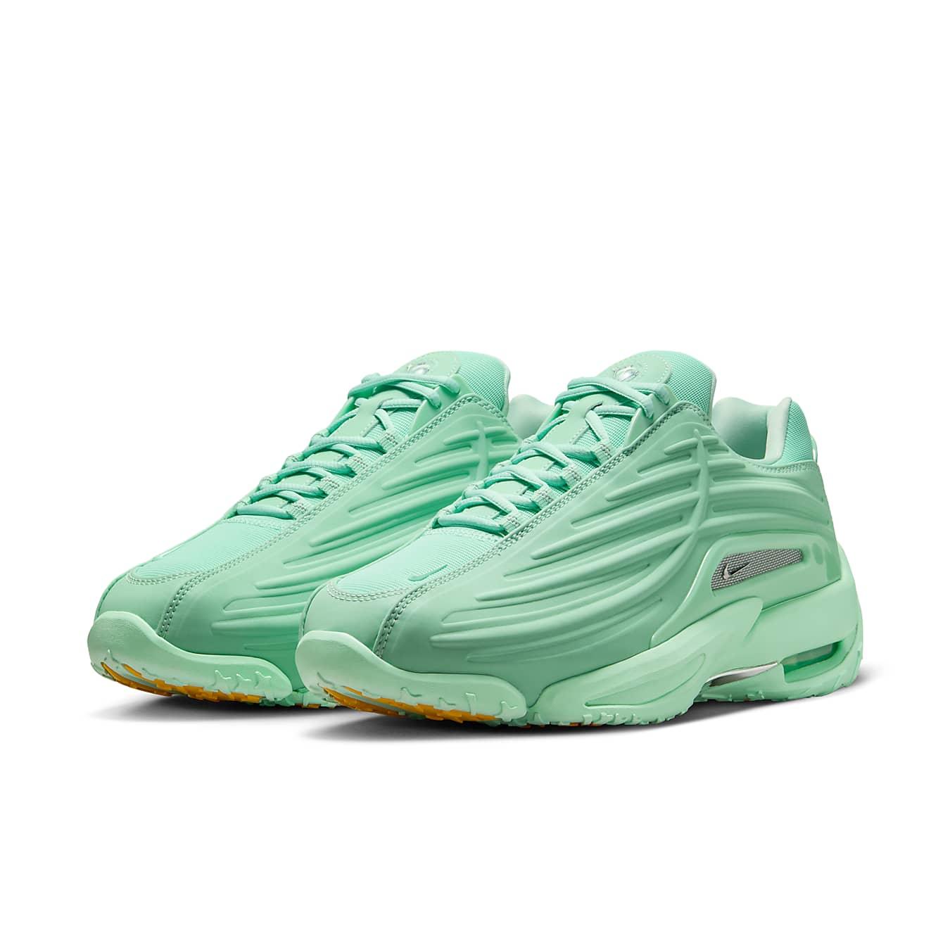 Nike Hot Step 2 Drake NOCTA in Mint Foam colorway, featuring a sleek design with reflective mint upper and chrome accents.
