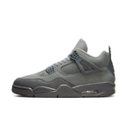 Jordan 4 Retro SE 'Wet Cement' sneaker showcasing a sleek gray design, celebrating the Paris Olympics 2024.