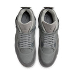 Air Jordan 4 Retro SE Wet Cement sneakers in gray, featuring nubuck and suede design for the 2024 Paris Olympics.