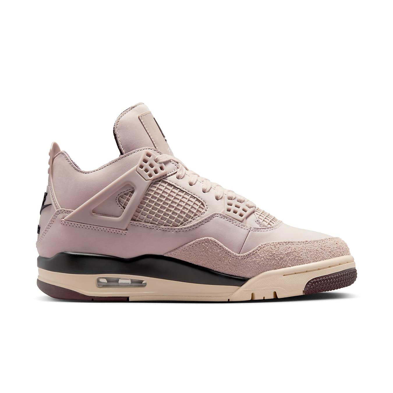 Jordan 4 Retro OG SP A Ma Maniére 'While You Were Sleeping' in light gray leather and suede for women.
