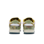 Nike SB Dunk Low Alexis Sablone Chameleon sneaker rear view with textured green and white detailing.
