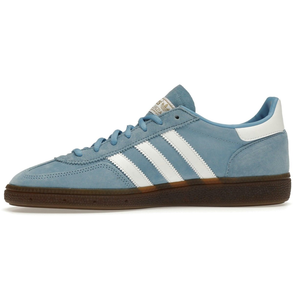 adidas Handball Spezial sneaker in light blue with white stripes and vintage design details
