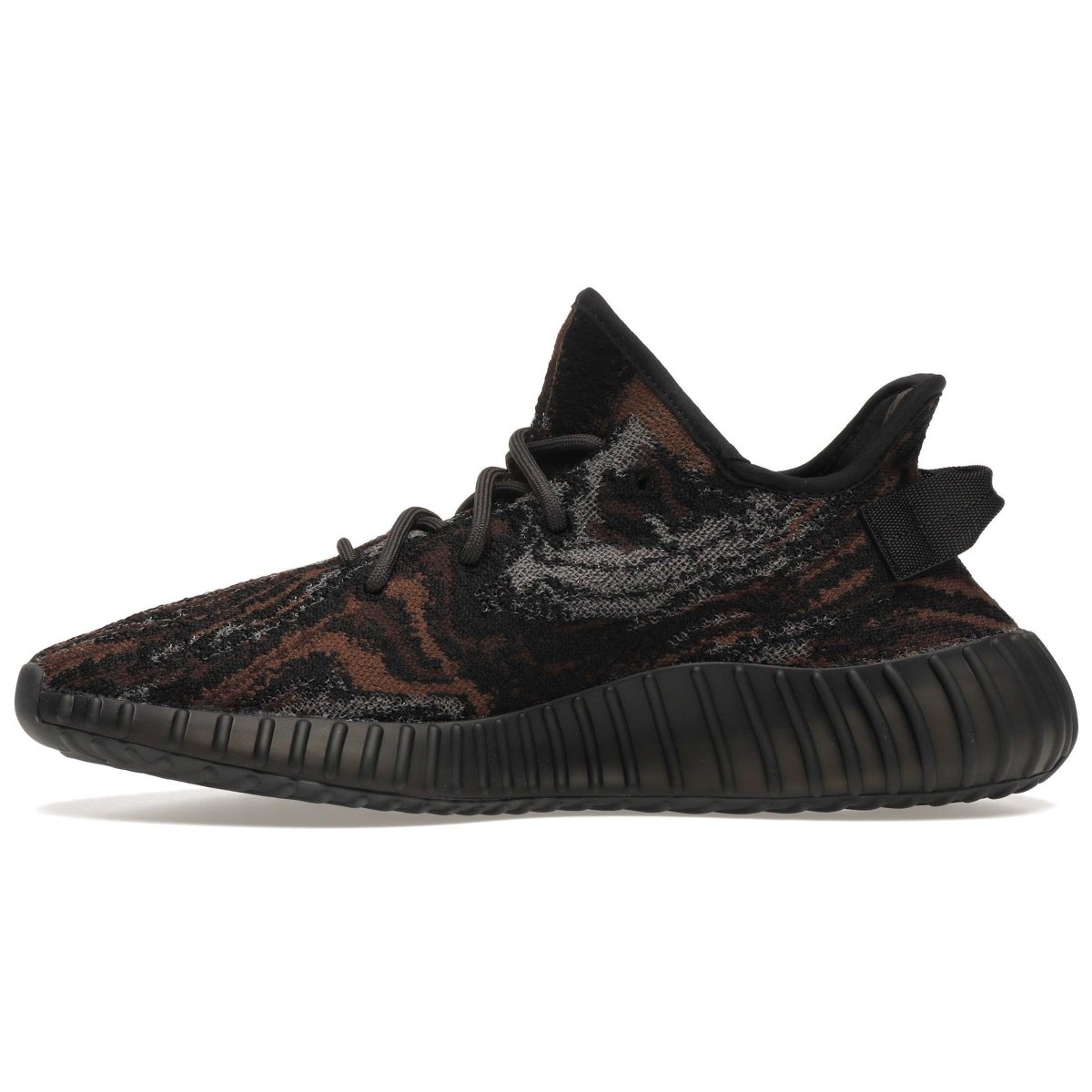 adidas Yeezy Boost 350 V2 MX Rock sneaker in brown and grey Primeknit upper with black rubber sole