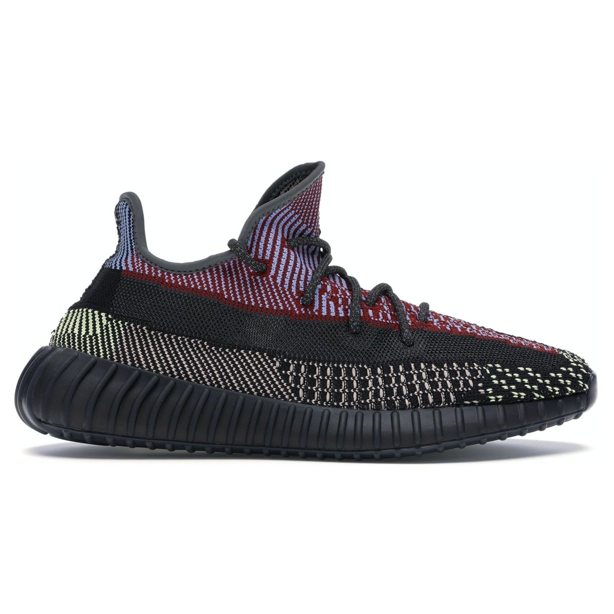 adidas Yeezy Boost 350 V2 Yecheil non-reflective shoe featuring multicolored Primeknit upper and signature Boost sole.