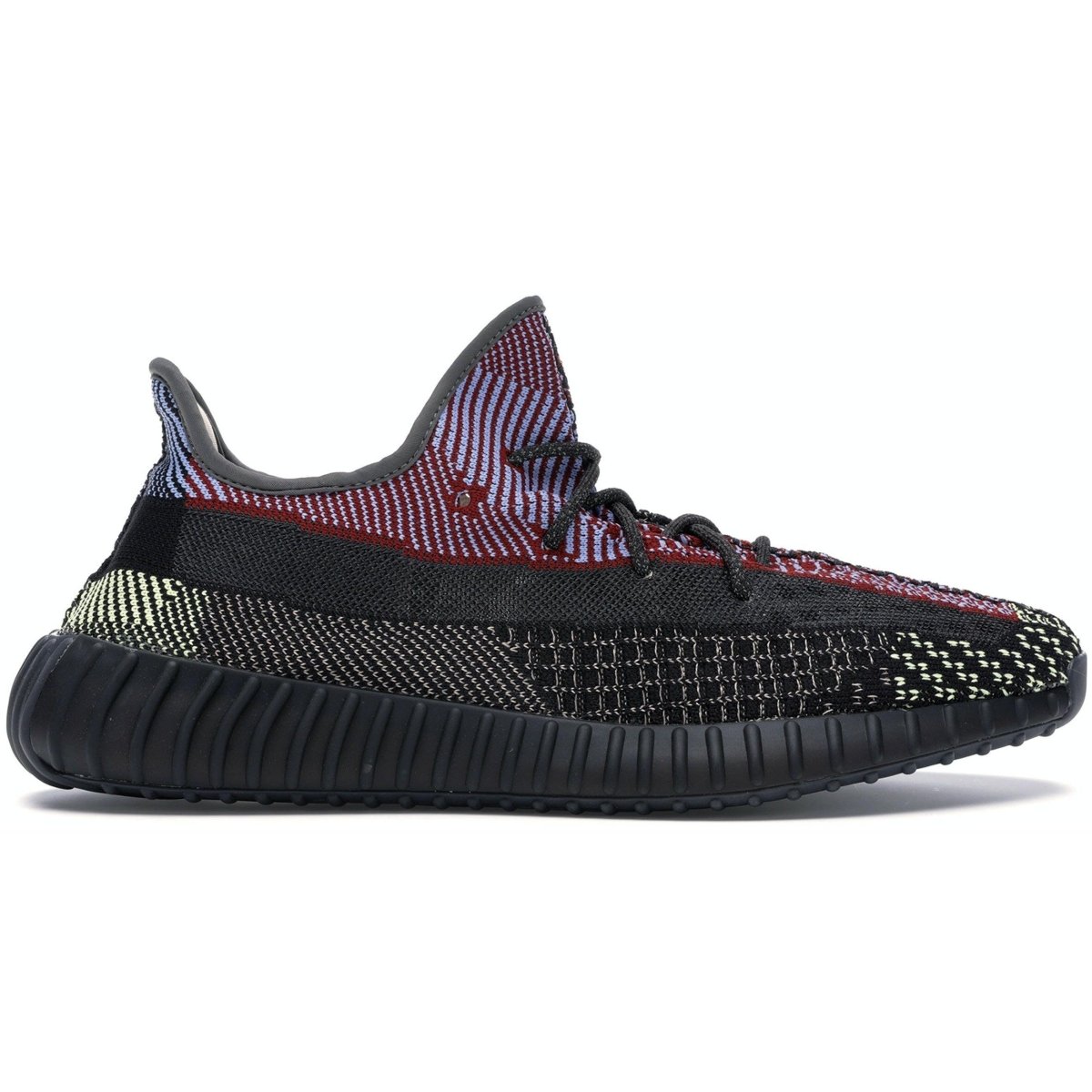 adidas Yeezy Boost 350 V2 Yecheil Reflective side view showcasing vibrant colors and sleek design.