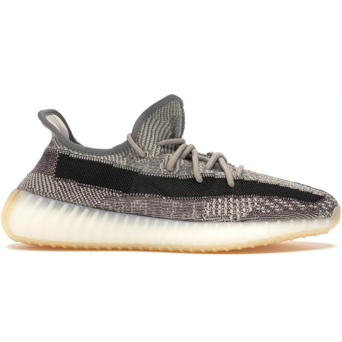 adidas Yeezy Boost 350 V2 Zyon shoes in earthy tones with Primeknit upper and Boost cushioning.