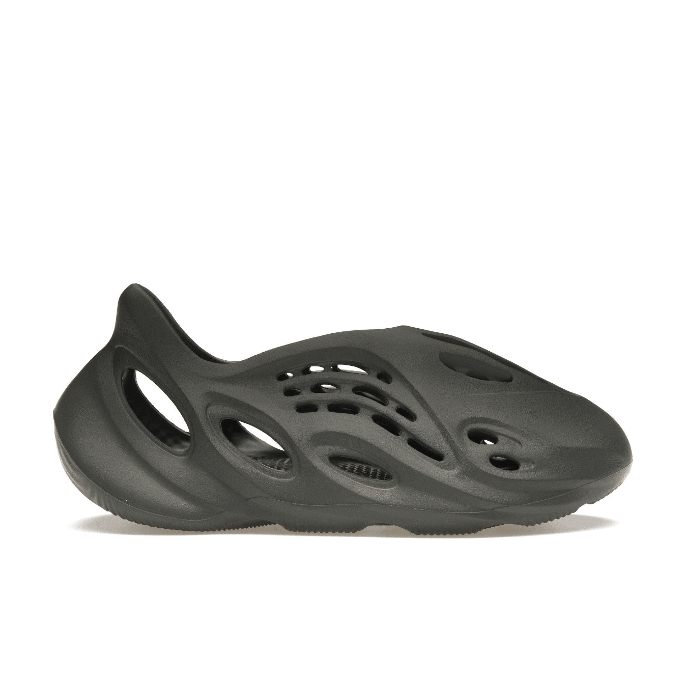 adidas Yeezy Foam Runner 'Carbon' in dark gray EVA foam with unique design and ventilation features.