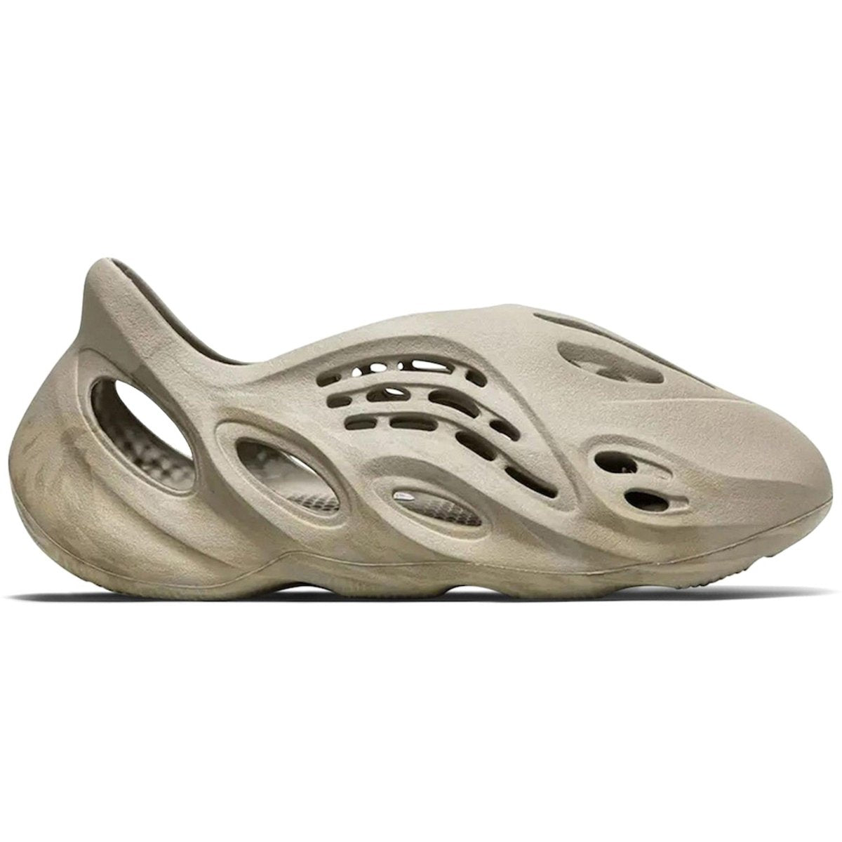 adidas Yeezy Foam Runner Stone Salt in light brown color with unique design and ventilation holes