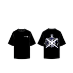 Black NPT Simba La Rue Tee featuring a unique sword design, stylish and trendy for casual wear.