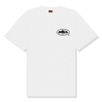 Corteiz OG Island White Black T-Shirt with high-quality graphic print on the back, 100% cotton for comfort.