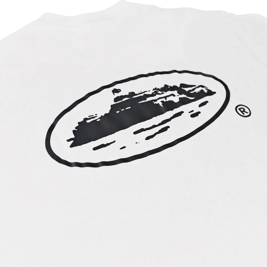 Corteiz OG Island White Black T-Shirt back design featuring high-quality screen-printed graphic.