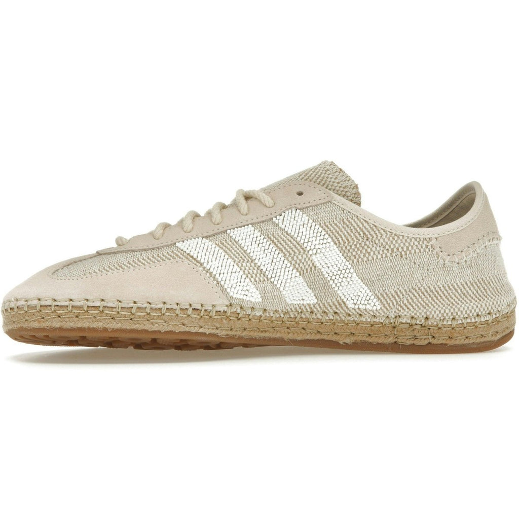 Adidas Gazelle CLOT Halo Ivory sneaker in beige with white stripes and woven design