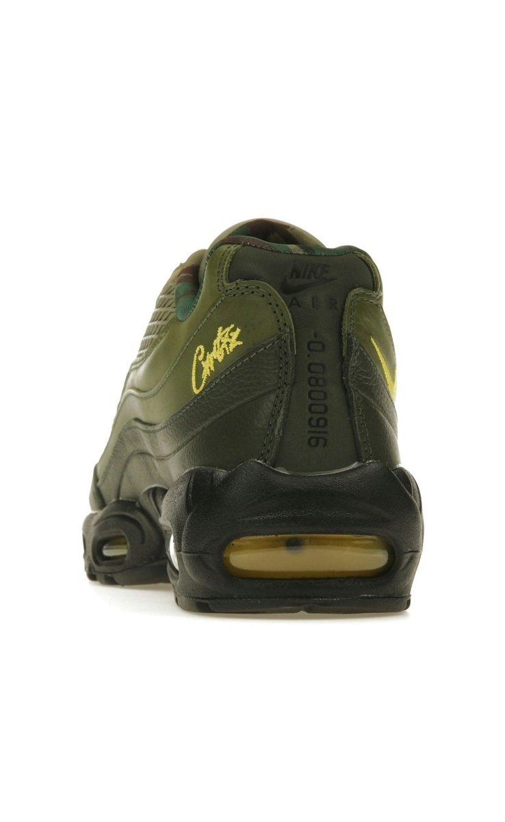 Nike Air Max 95 SP Corteiz Gutta Green sneaker rear view with co-branding detail.