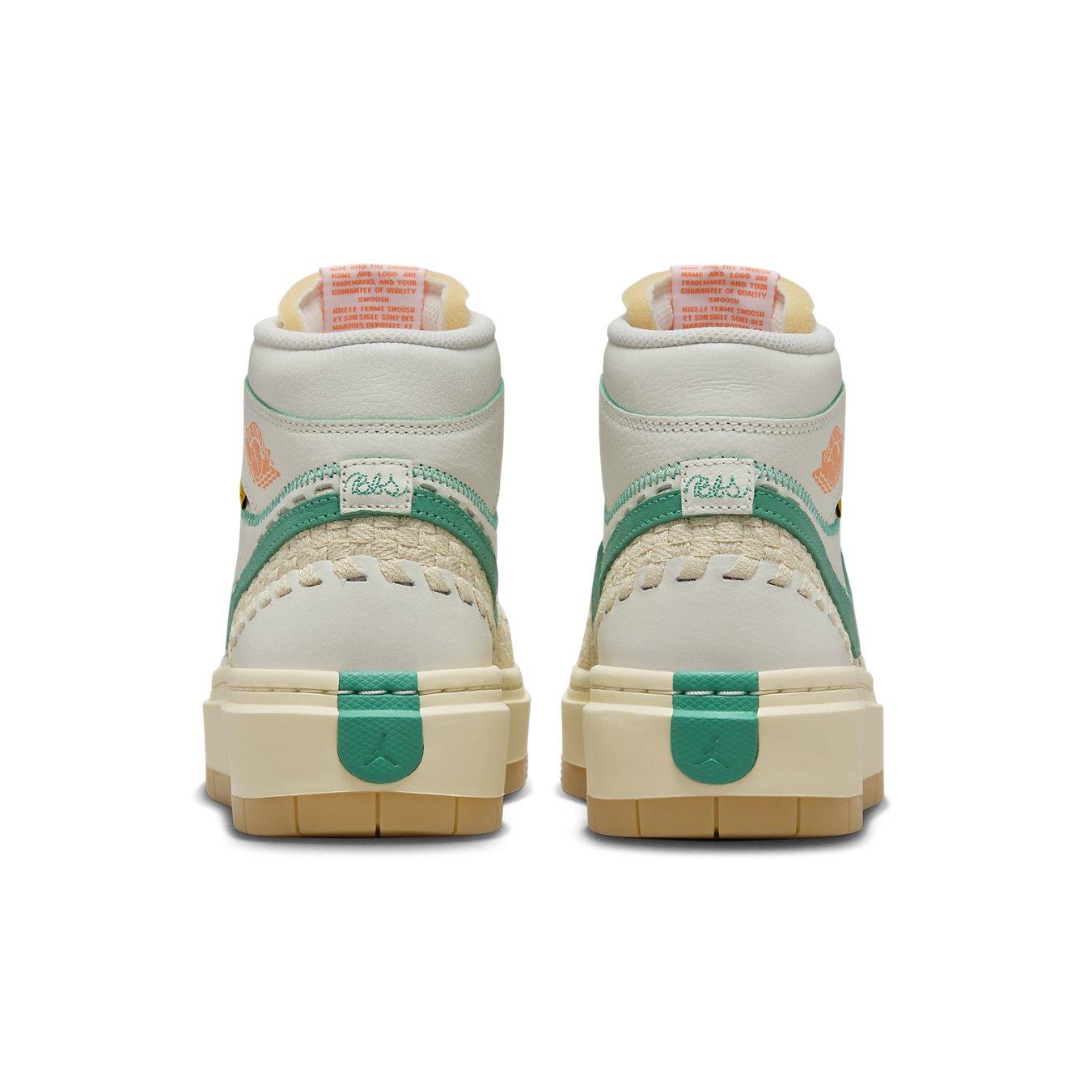 Back view of Jordan 1 Elevate High SP Union LA Bephies Beauty Supply Summer of '96 women's sneakers.