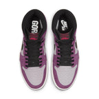 Top view of Jordan 1 High Element Gore-Tex Berry featuring waterproof Gore-Tex upper with pink and black design.
