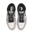 Air Jordan 1 High Element Gore-Tex in Light Bone colorway with black laces and logo on the tongue.