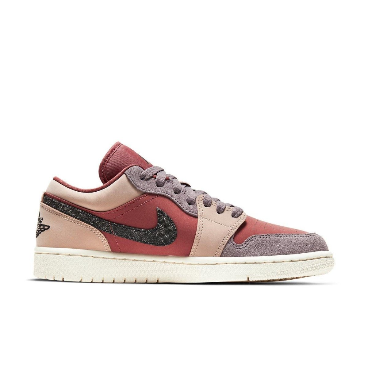 Nike Air Jordan 1 Low Canyon Rust for women, featuring rust and beige hues, designed for comfort and style.