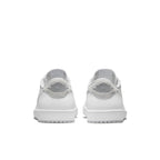 Back view of Air Jordan 1 Low OG Neutral Grey (2021) showcasing the logo and minimalist design.