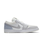 Air Jordan 1 Low Paris sneakers featuring blue, gray, and white design inspired by Parisian landmarks.