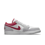 Air Jordan 1 Low SE in Light Smoke Grey and Gym Red with premium materials and modern design.
