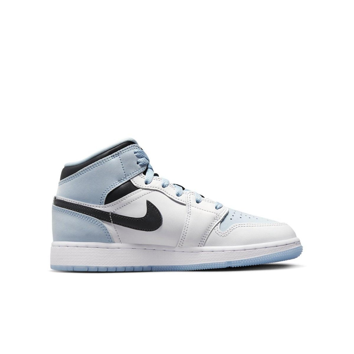 Jordan 1 Mid SE Ice Blue (2023) showcasing premium materials and modern accents for a classic sneaker look.