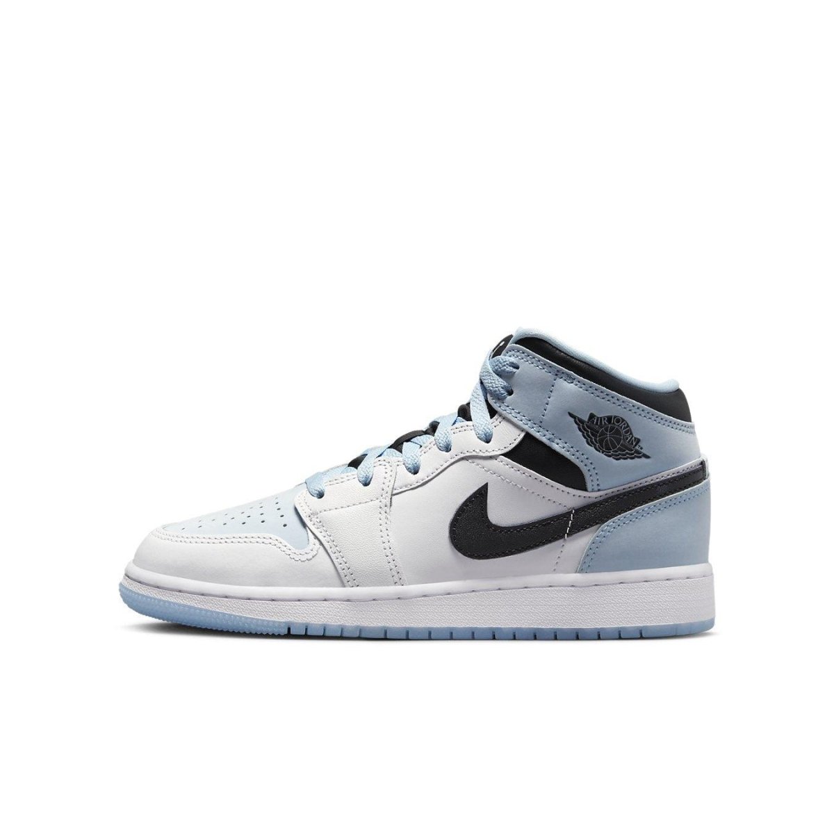 Jordan 1 Mid SE Ice Blue (2023) sneakers featuring premium materials and modern accents.