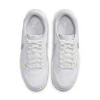 Air Jordan 1 Retro AJKO Low SP Union in white with neutral grey accents and detailed stitching, viewed from above.
