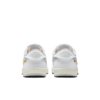 Rear view of the Air Jordan 1 Retro AJKO Low SP Union in white and neutral grey with signature branding.