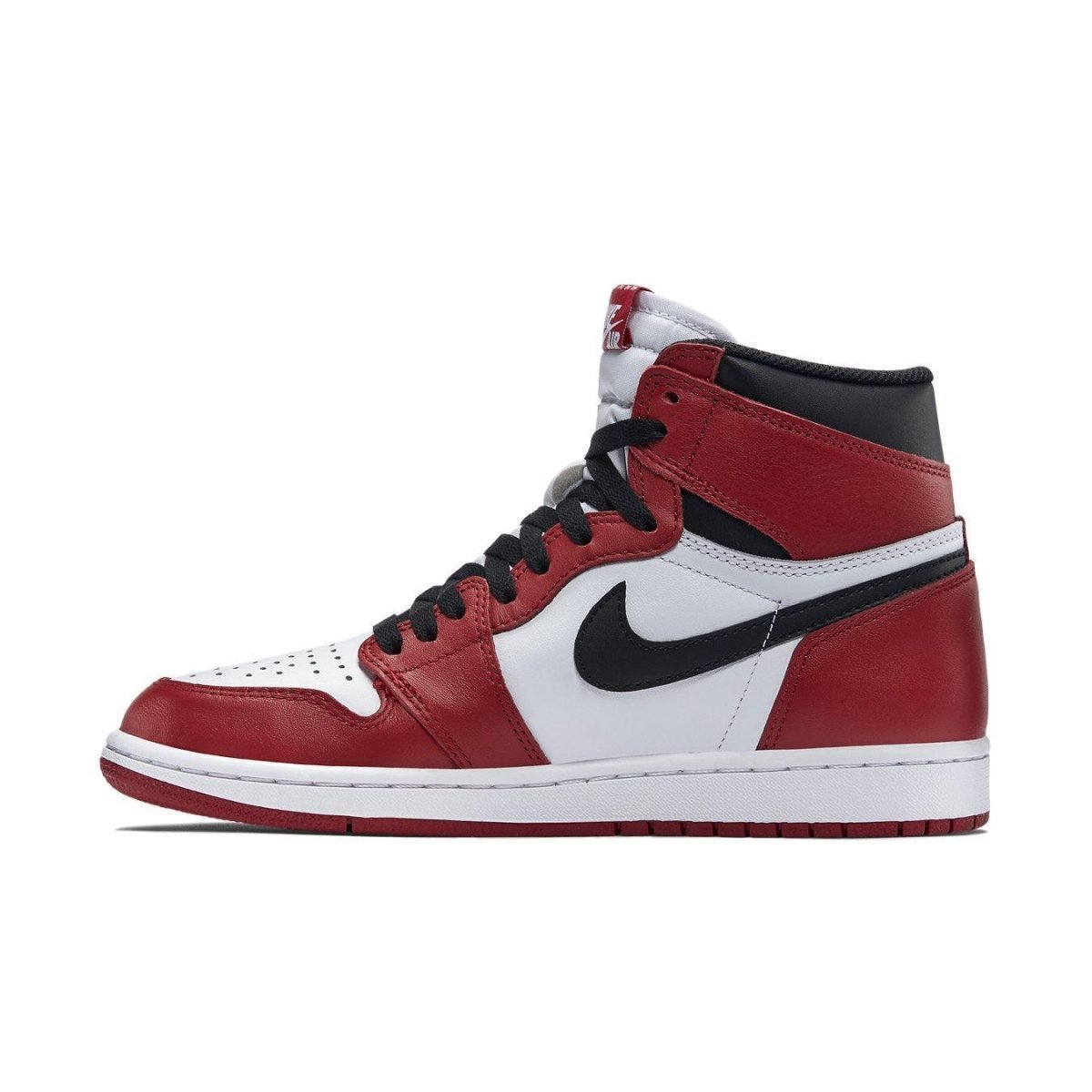 Air Jordan 1 Retro Chicago 2015 in red, white, and black colorway, showcasing iconic high-top design.