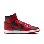 Nike Air Jordan 1 Retro High 85 Varsity Red sneaker featuring black and University Red leather design.