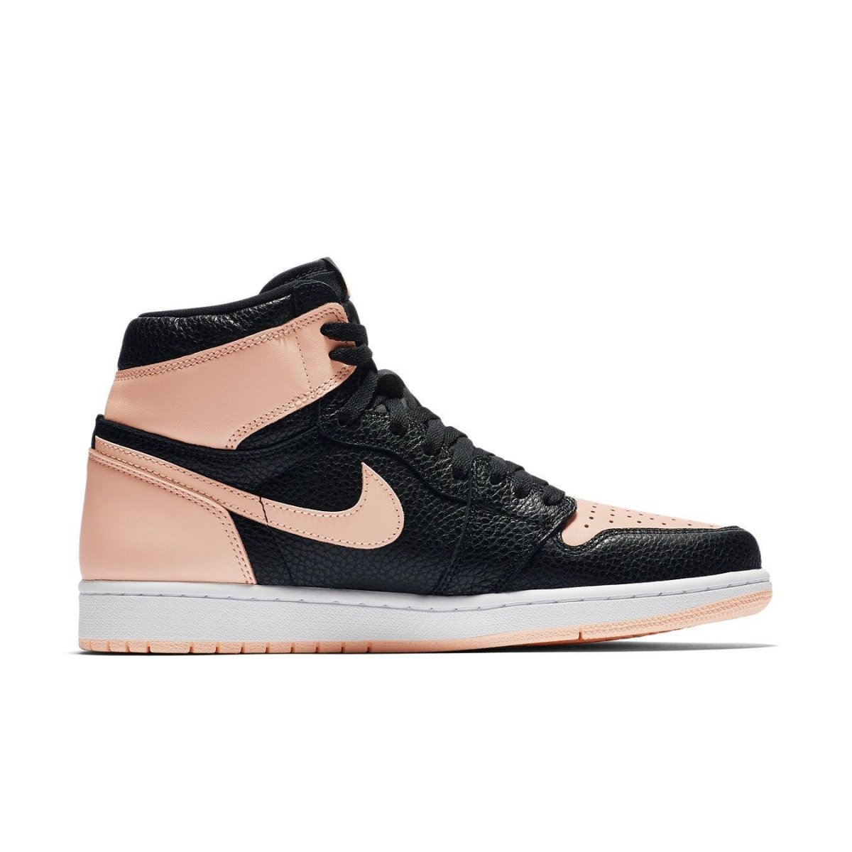 Nike Air Jordan 1 Retro High Black Crimson Tint featuring smooth leather and black accents.
