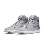 Air Jordan 1 Retro High CO Japan Neutral Grey (2020) featuring silver details and premium nubuck construction.
