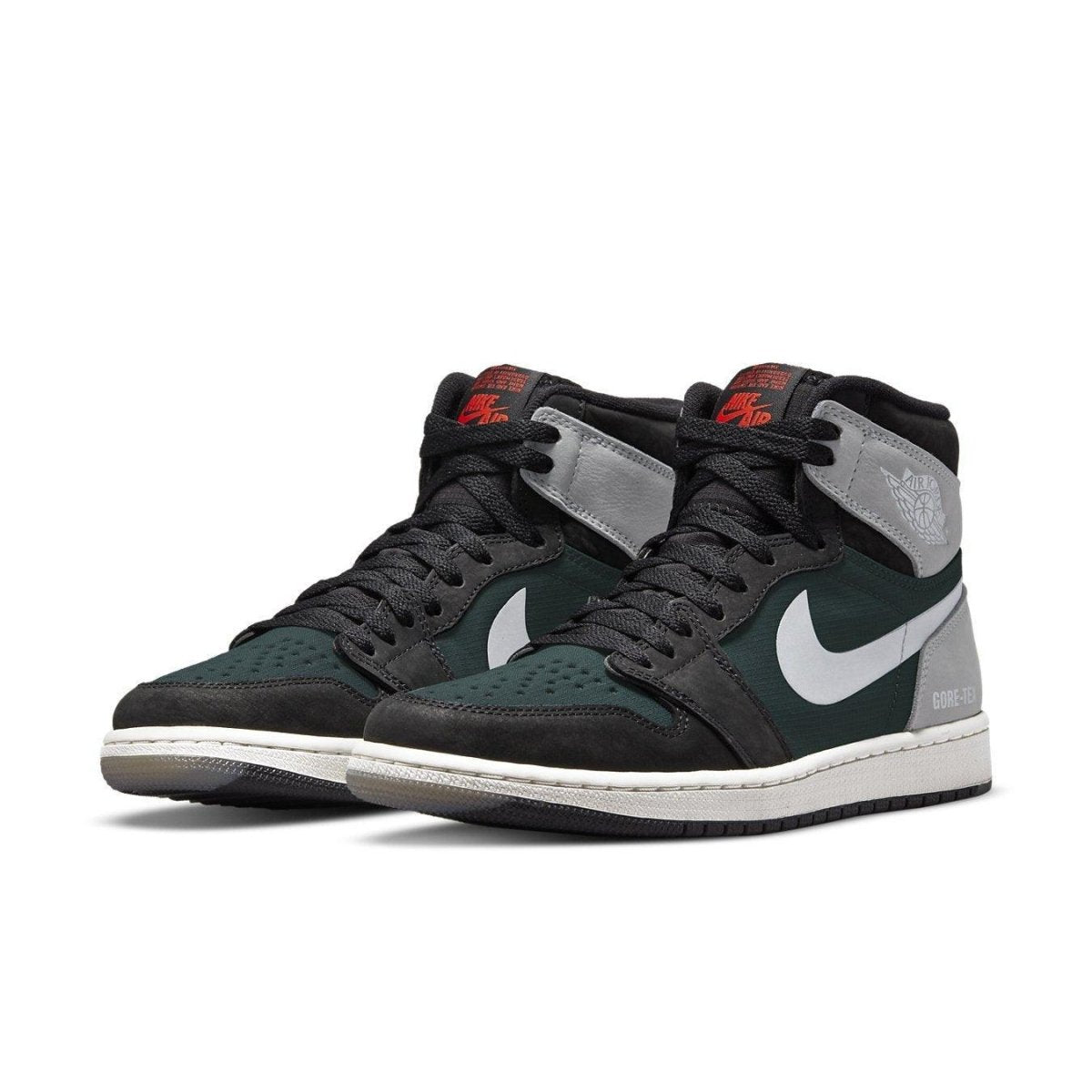 Air Jordan 1 Retro High Element Gore-Tex in Black Particle Grey with 3M reflective Swoosh and waterproof membrane.