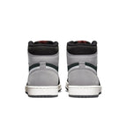 Back view of Air Jordan 1 Retro High Element Gore-Tex in Black Particle Grey showcasing grey and black design.