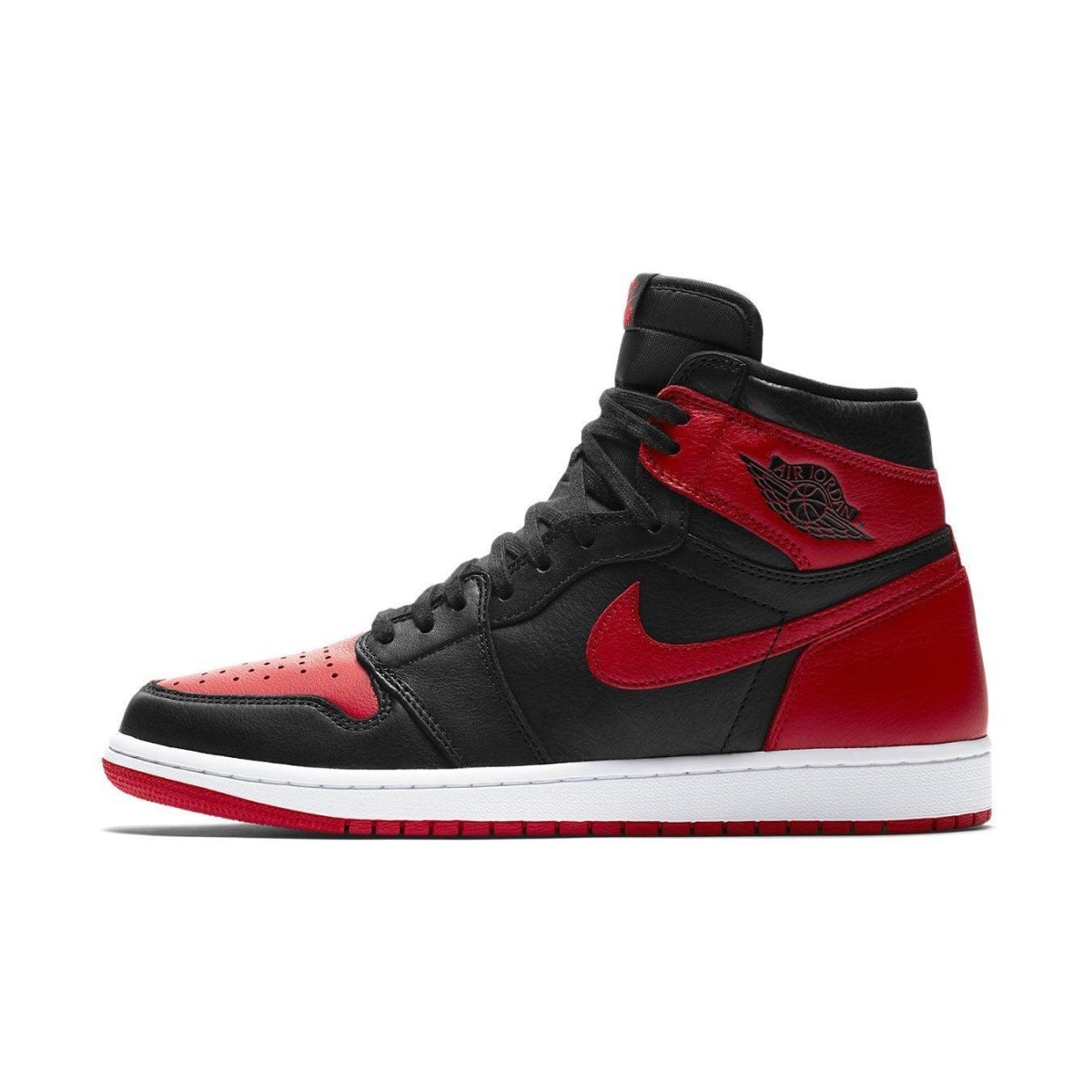 Air Jordan 1 Retro High Homage to Home in black and red colorway celebrating Chicago Bulls heritage.