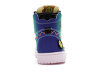 Retro Jordan 1 High J Balvin sneaker rear view showcasing vibrant colors and unique graphics inspired by the artist.