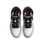 Air Jordan 1 Retro High 'Light Smoke Grey' featuring neutral tones and hints of Varsity Red.