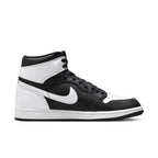 Air Jordan 1 Retro High OG Black White 2.0 sneaker showcasing iconic black and white colorway with premium leather.
