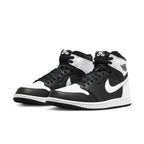 Air Jordan 1 Retro High OG 'Black White 2.0' sneakers featuring black and white leather design.
