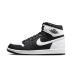 Jordan 1 Retro High OG Black White sneaker featuring a timeless bicolore design with black and white leather.