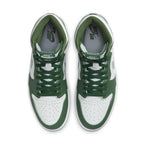 Air Jordan 1 Retro High OG Gorge Green sneakers with white and green color scheme, featuring classic design elements.